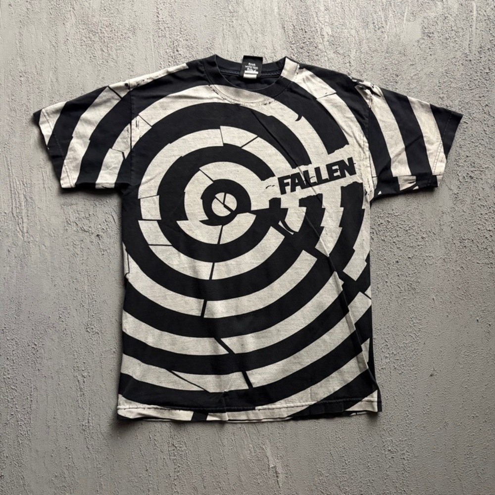 Vintage Fallen Footwear Shirt Medium Black 2000s Y2K Skateboard